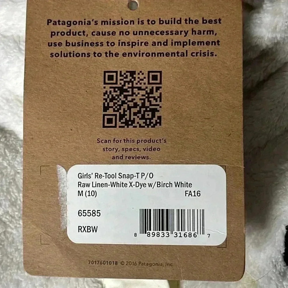 Patagonia Ivory Retool Snap-T Pullover Jacket Size M (10) - Picture 7 of 9